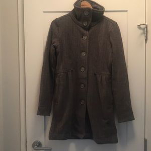 Patagonia grey fleece pea coat sz S